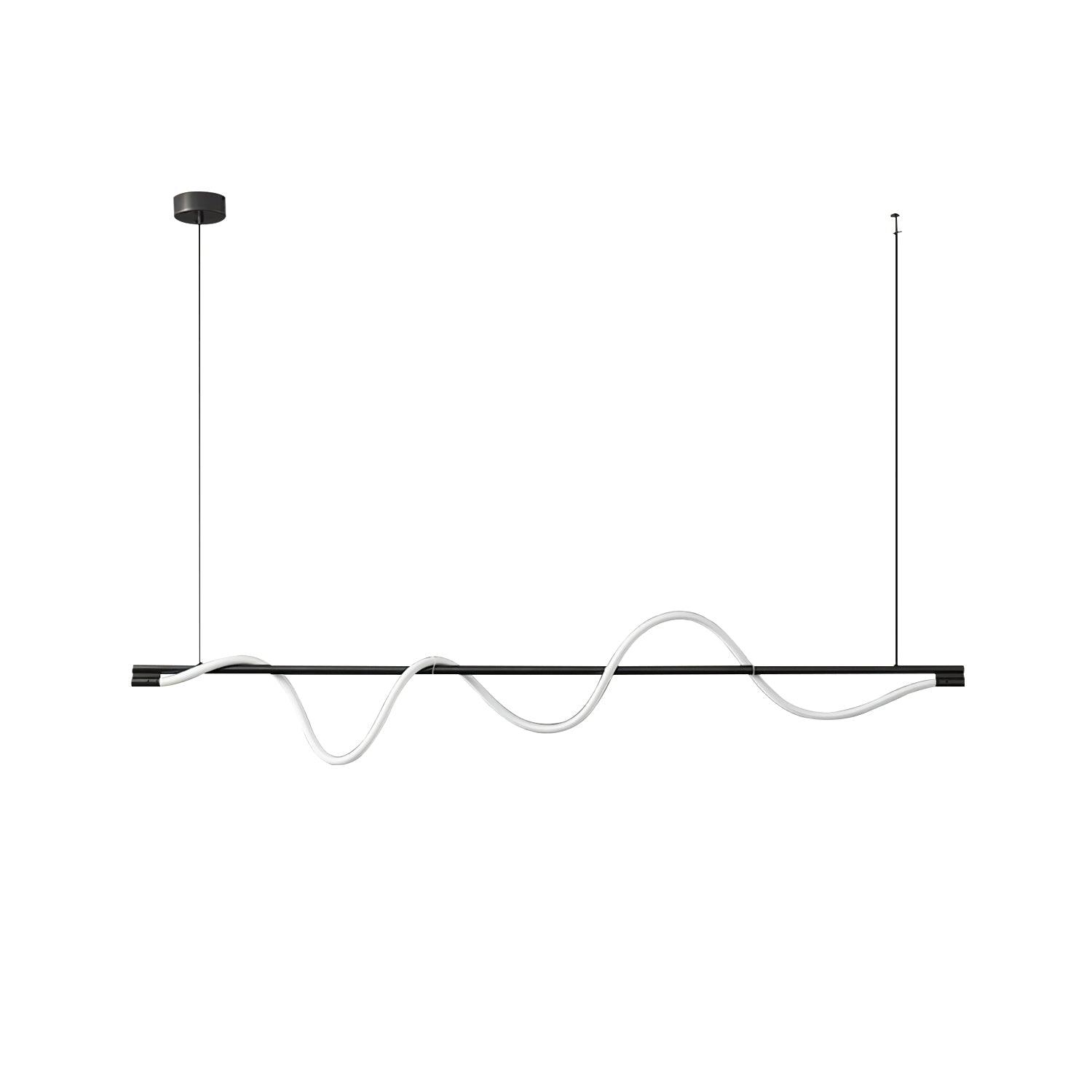 Острівний підвісний світильник Linear Curve