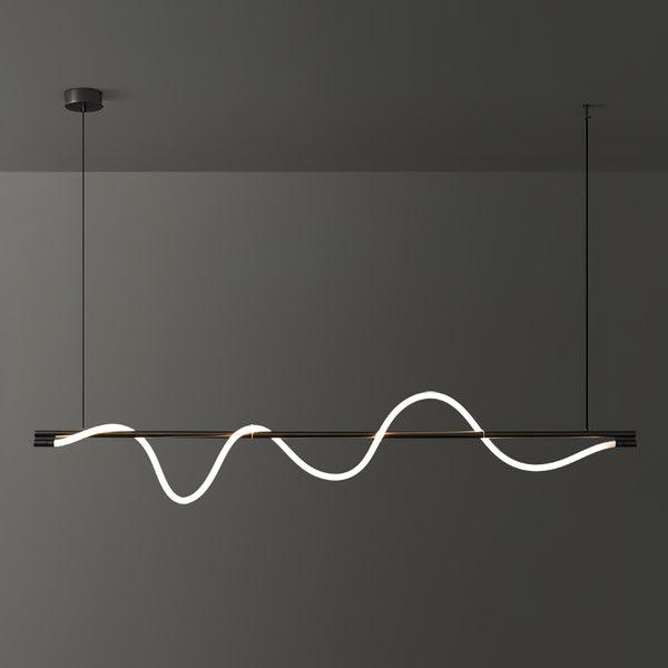 Острівний підвісний світильник Linear Curve