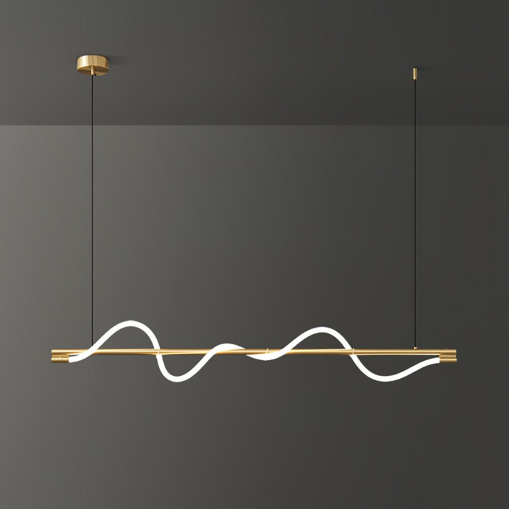 Острівний підвісний світильник Linear Curve