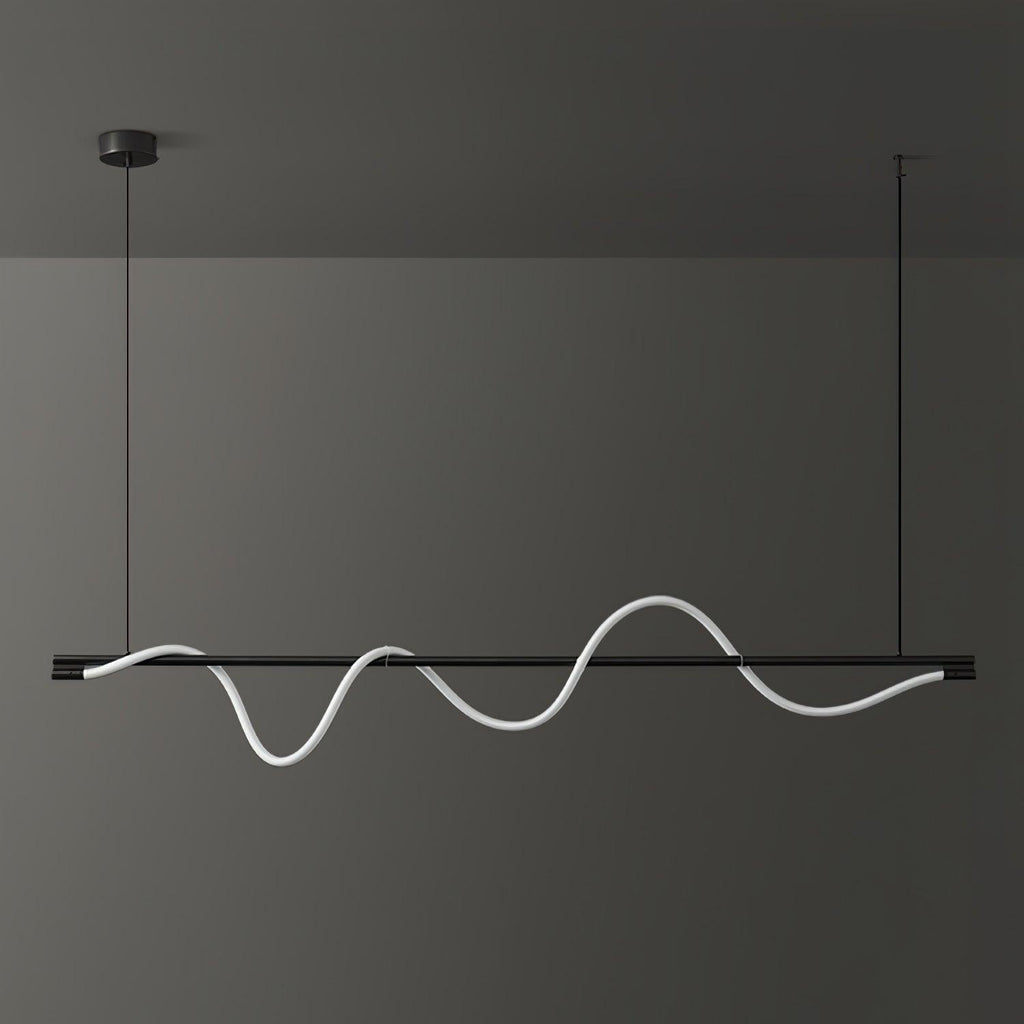 Острівний підвісний світильник Linear Curve
