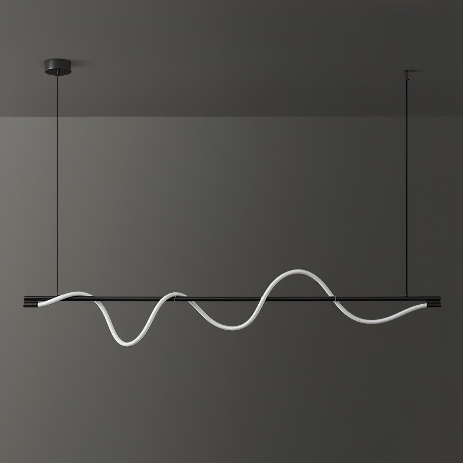 Острівний підвісний світильник Linear Curve