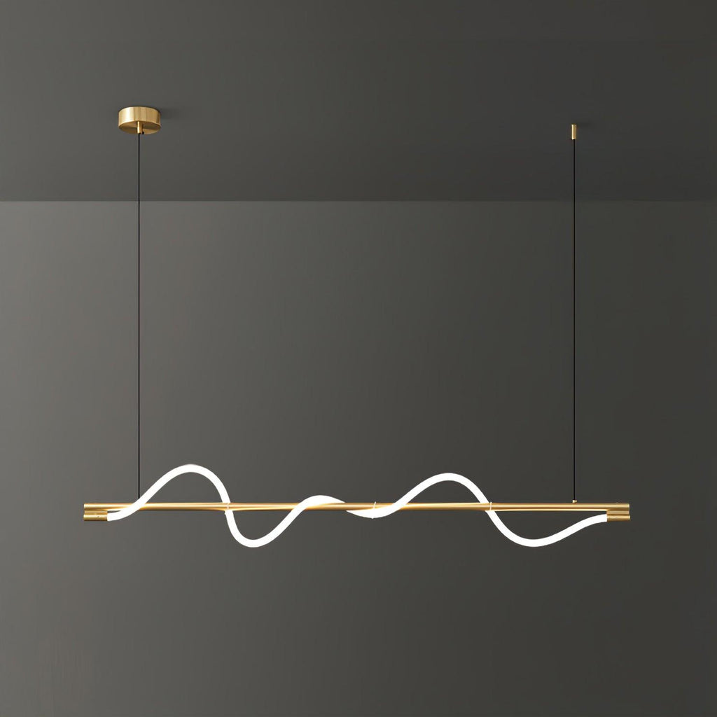 Острівний підвісний світильник Linear Curve