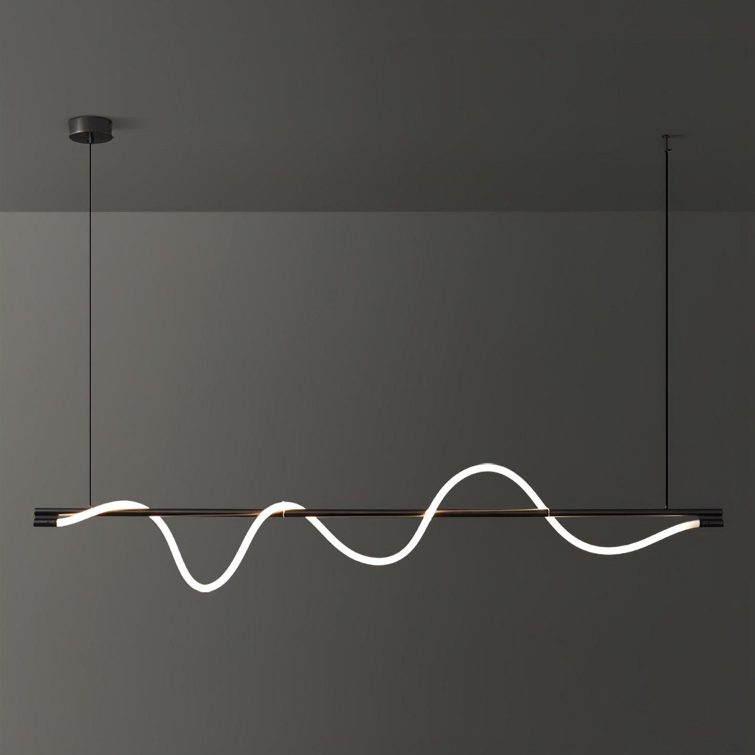 Острівний підвісний світильник Linear Curve