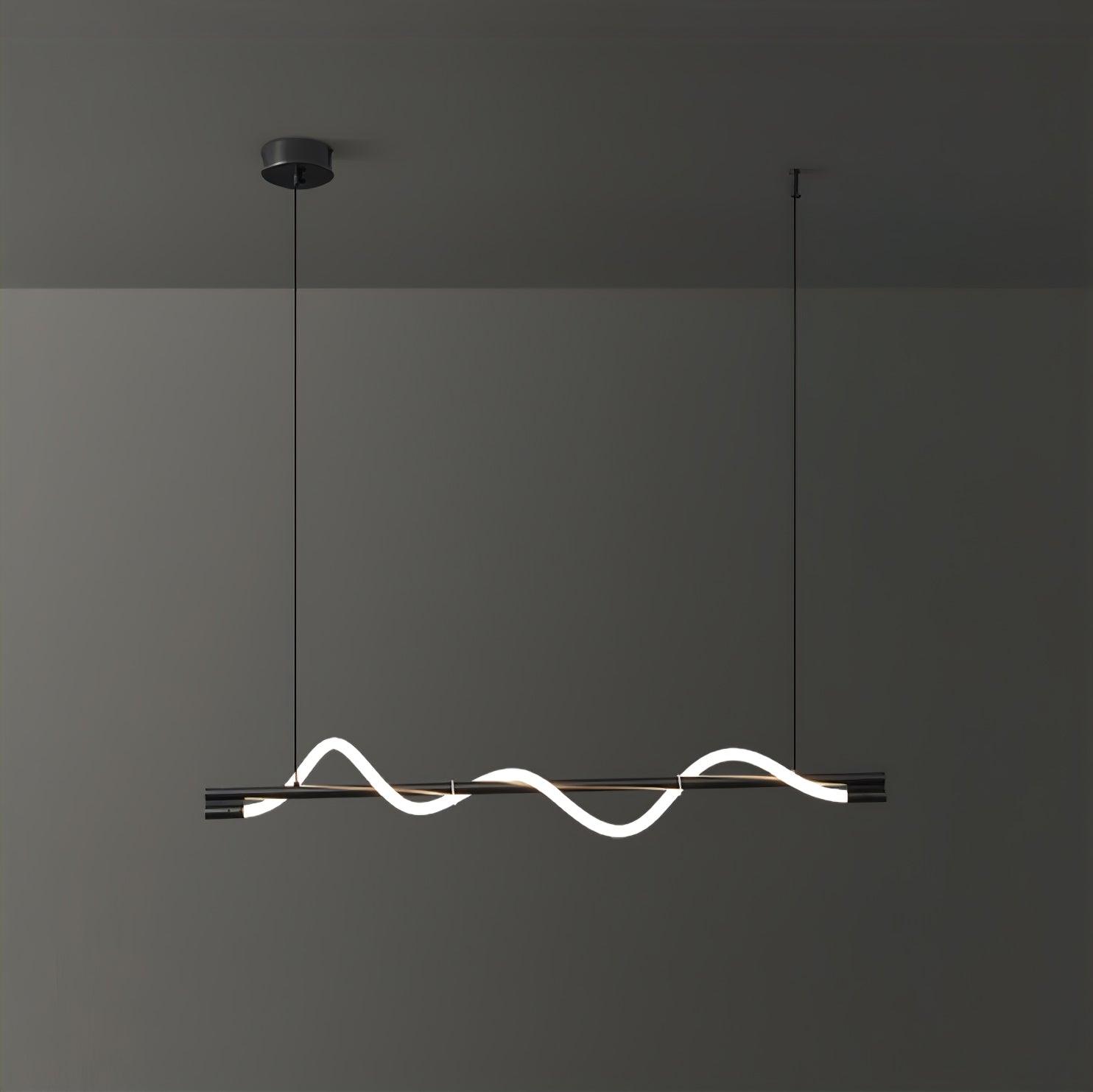Острівний підвісний світильник Linear Curve