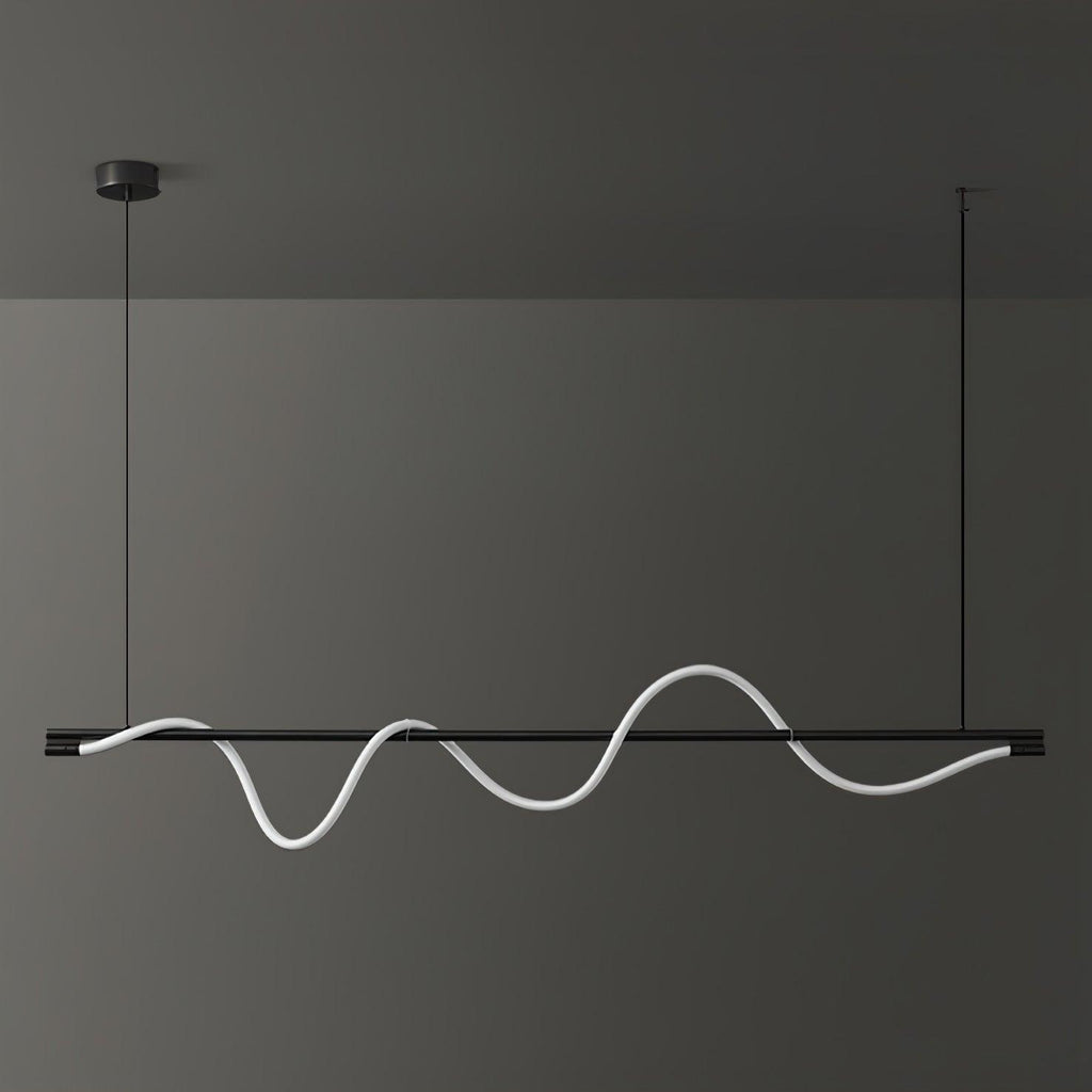 Острівний підвісний світильник Linear Curve