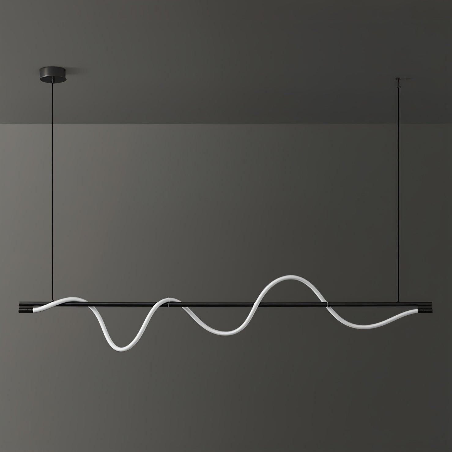 Острівний підвісний світильник Linear Curve