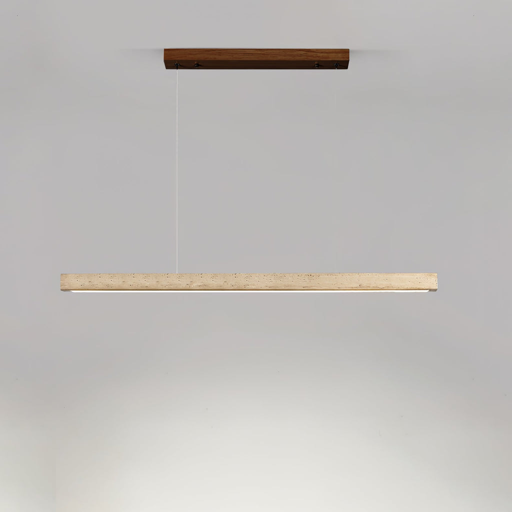 Linear Travertine Pendant Lamp - DEPRIMO