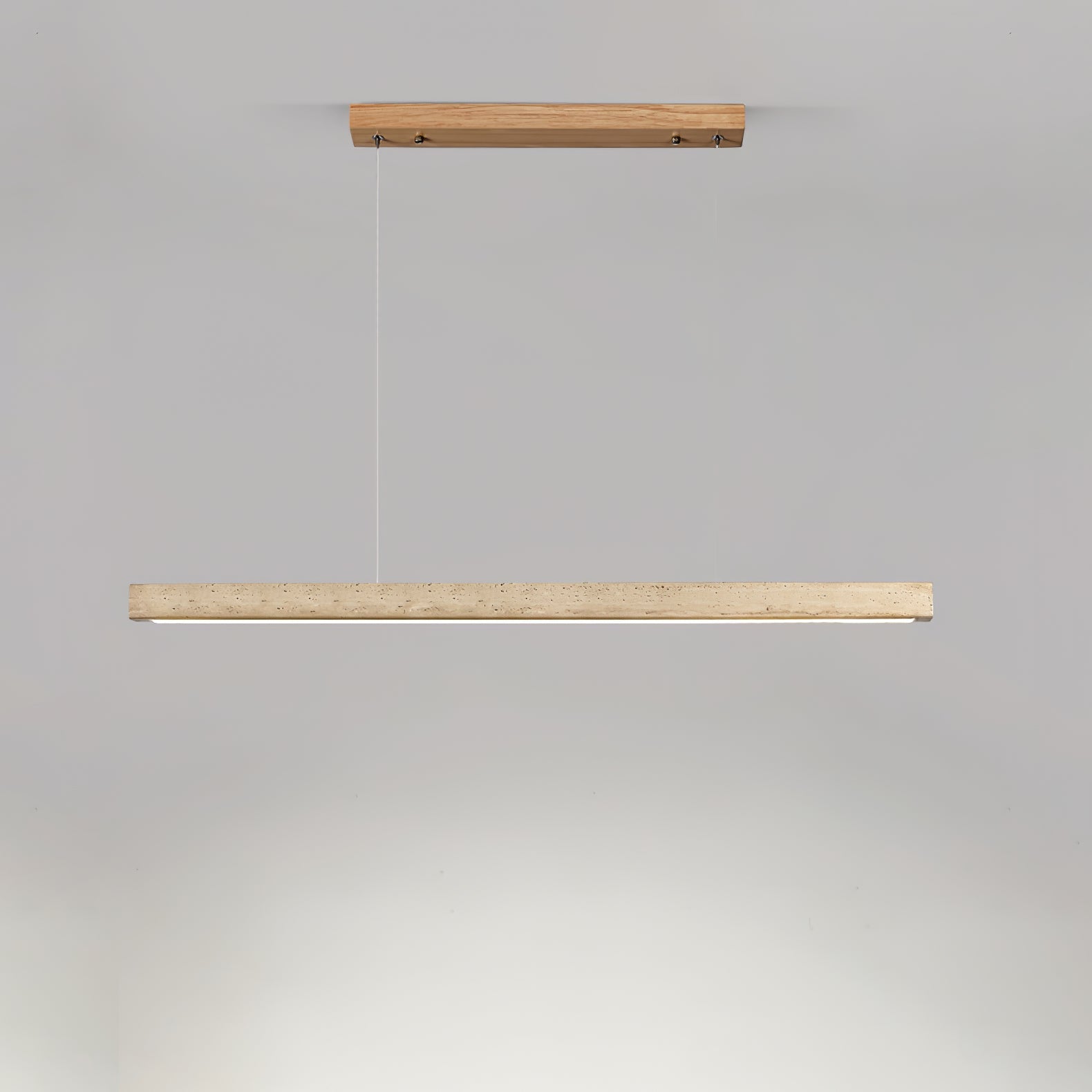 Linear Travertine Pendant Lamp - DEPRIMO