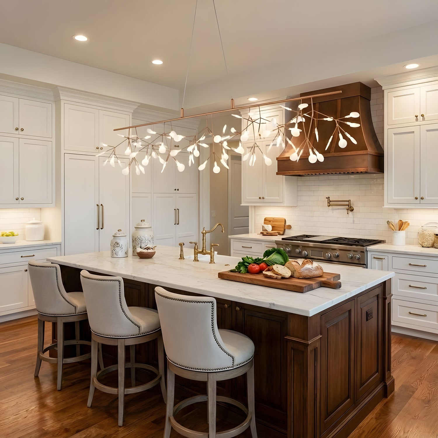 Long Style Firefly LED Chandelier