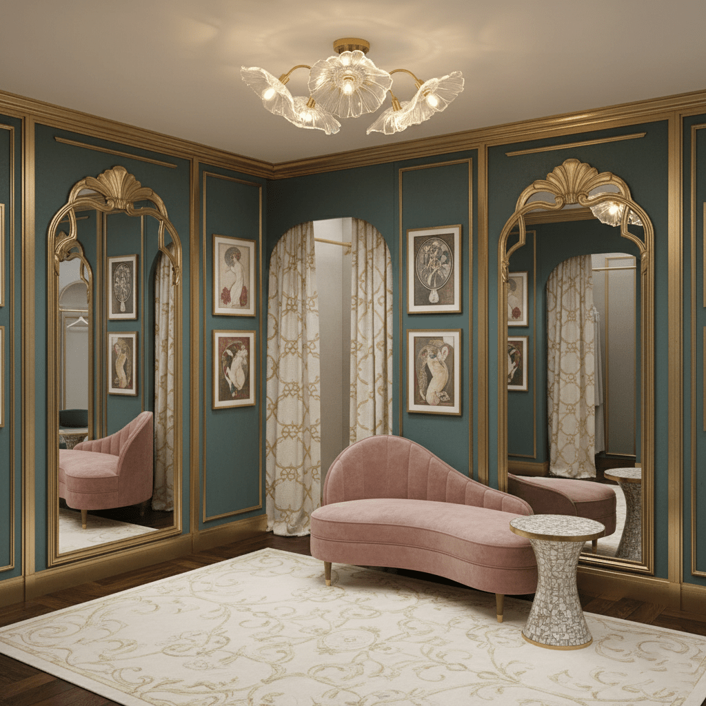 Lotus Leaf Glass Ceiling Lamp