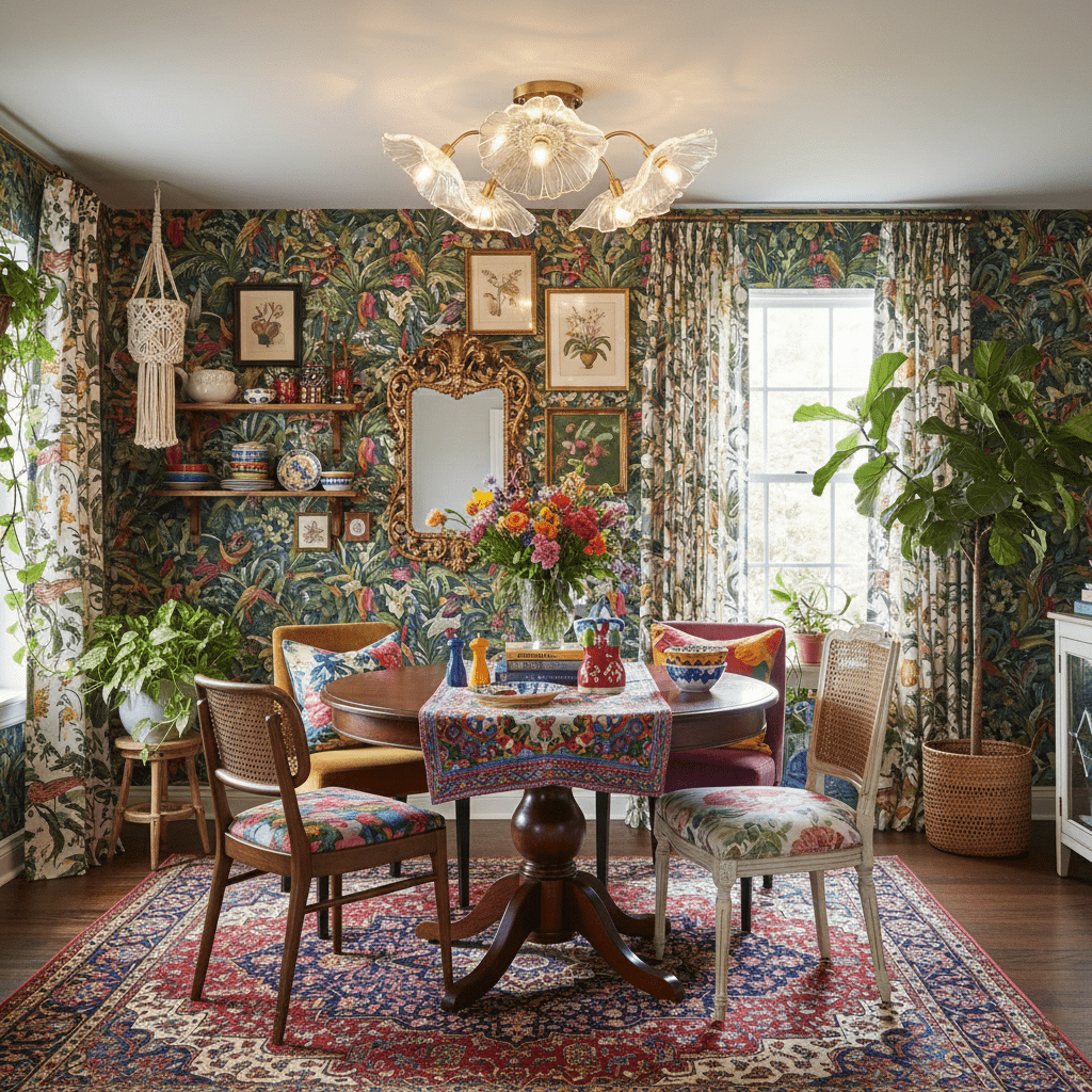 Lotus Leaf Glass Ceiling Lamp