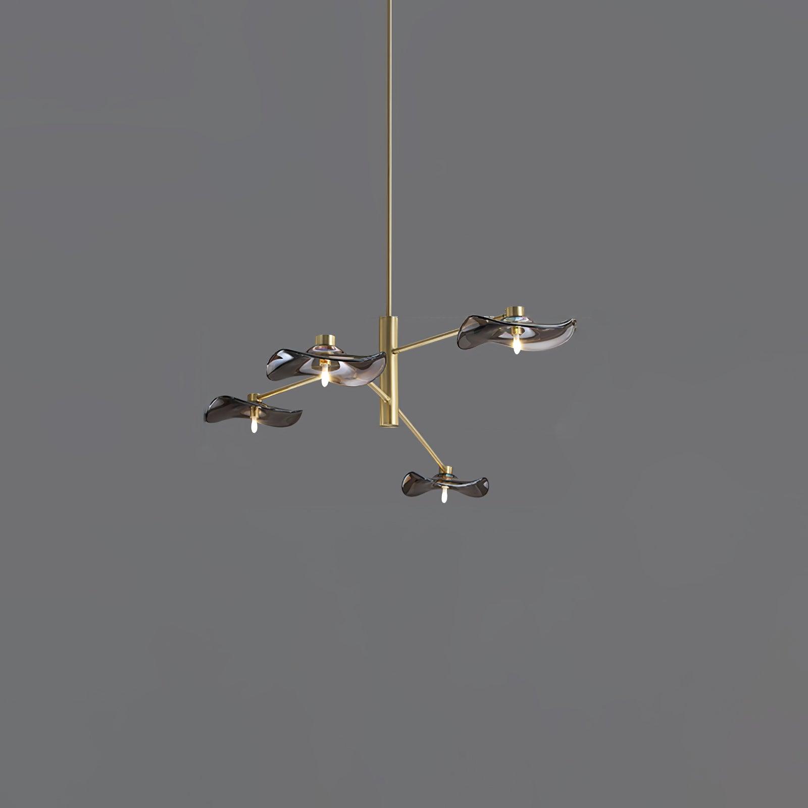 Lotus Leaves Glass Chandelier - DEPRIMO