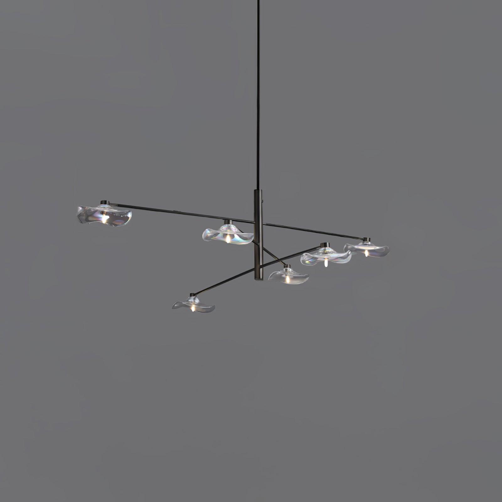 Lotus Leaves Glass Chandelier - DEPRIMO