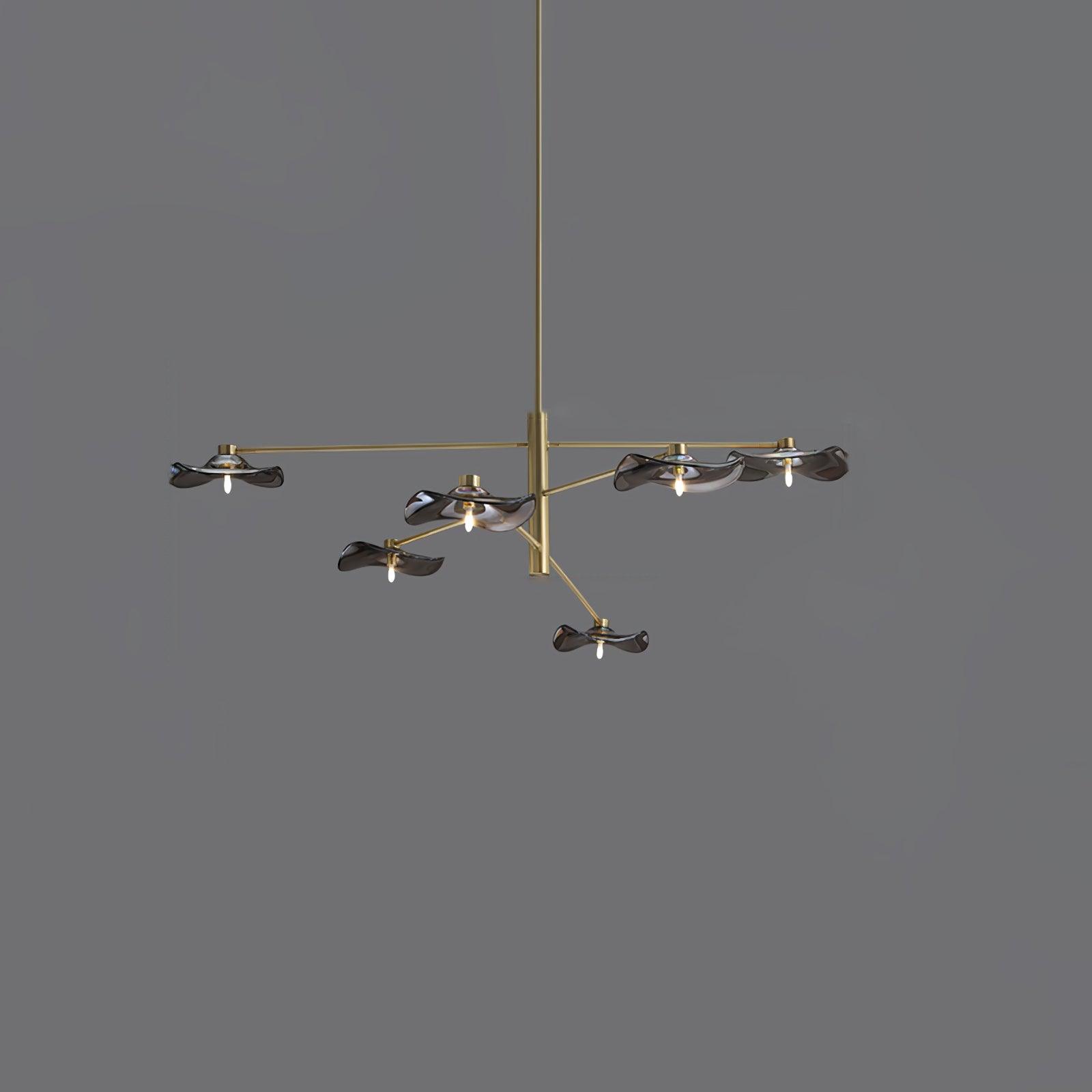 Lotus Leaves Glass Chandelier - DEPRIMO