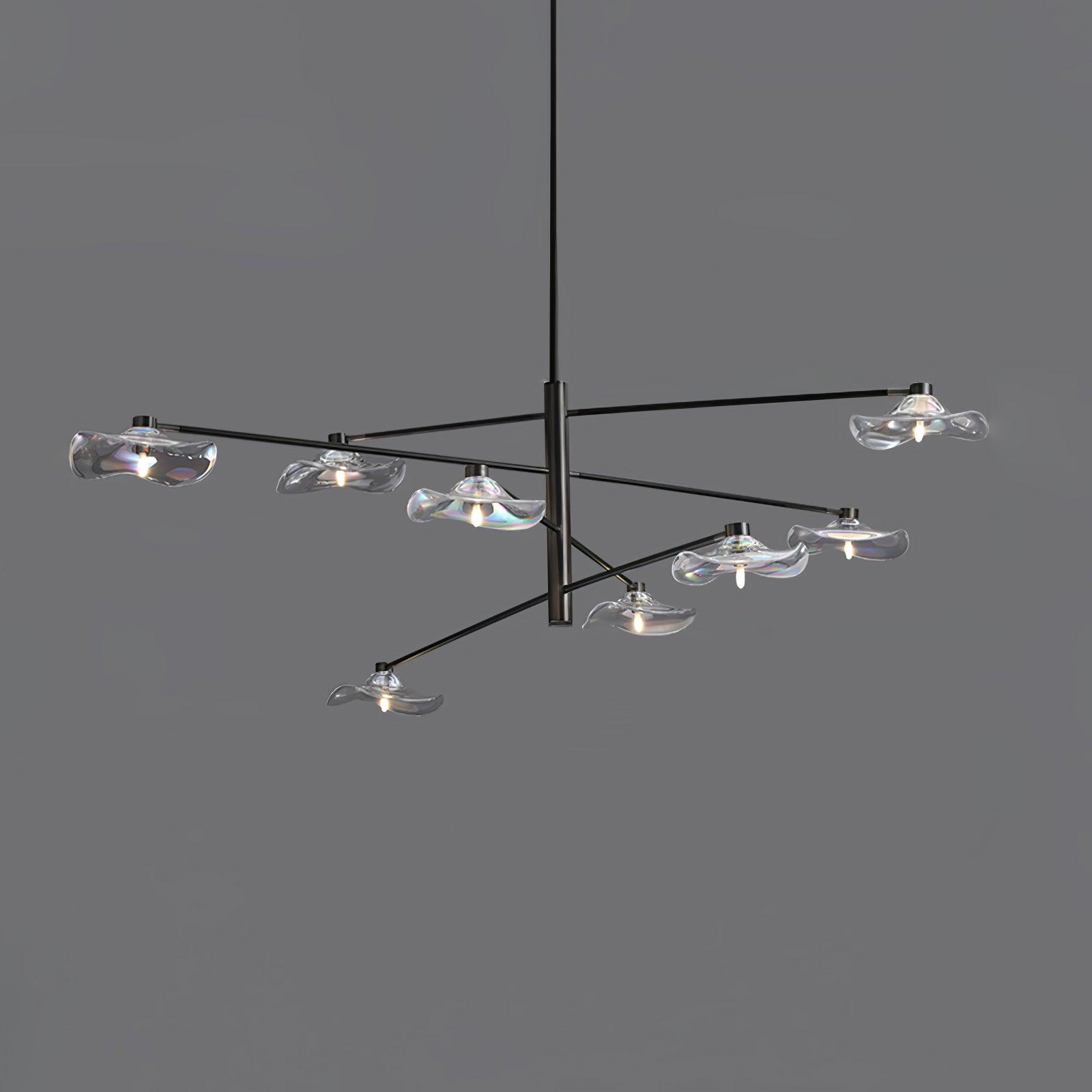 Lotus Leaves Glass Chandelier - DEPRIMO