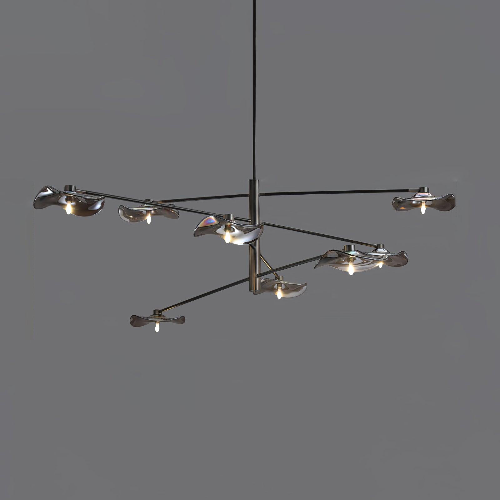Lotus Leaves Glass Chandelier - DEPRIMO