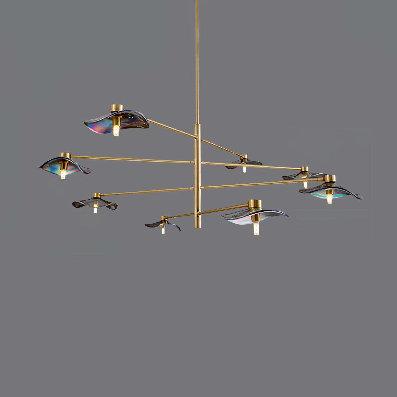 Lotus Leaves Glass Chandelier - DEPRIMO