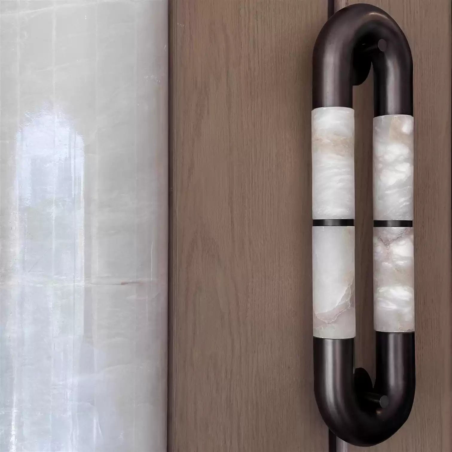 Настінний світильник Luma Arc Twin Alabaster