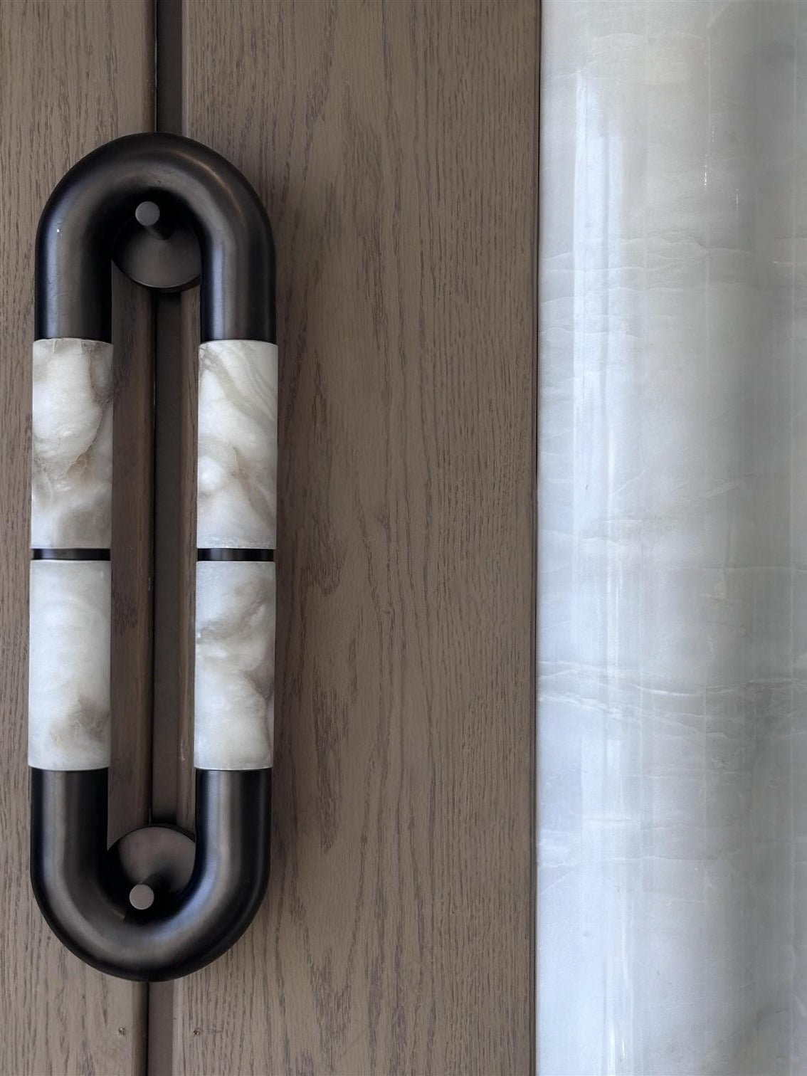 Настінний світильник Luma Arc Twin Alabaster