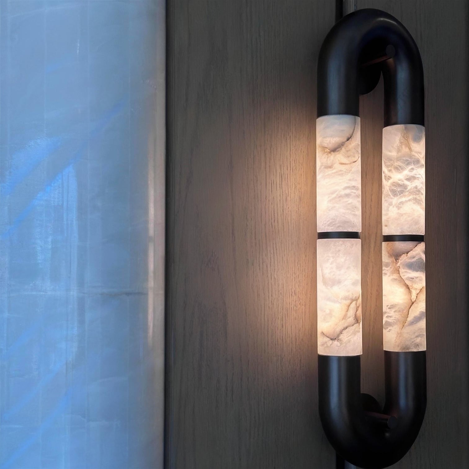 Настінний світильник Luma Arc Twin Alabaster