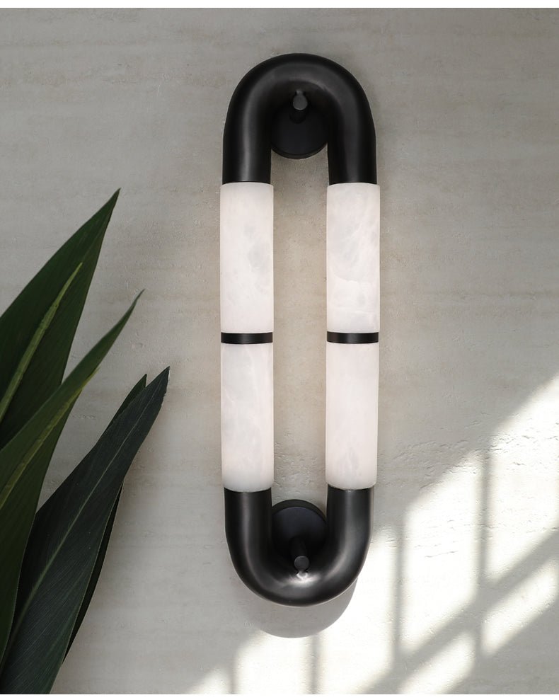 Настінний світильник Luma Arc Twin Alabaster