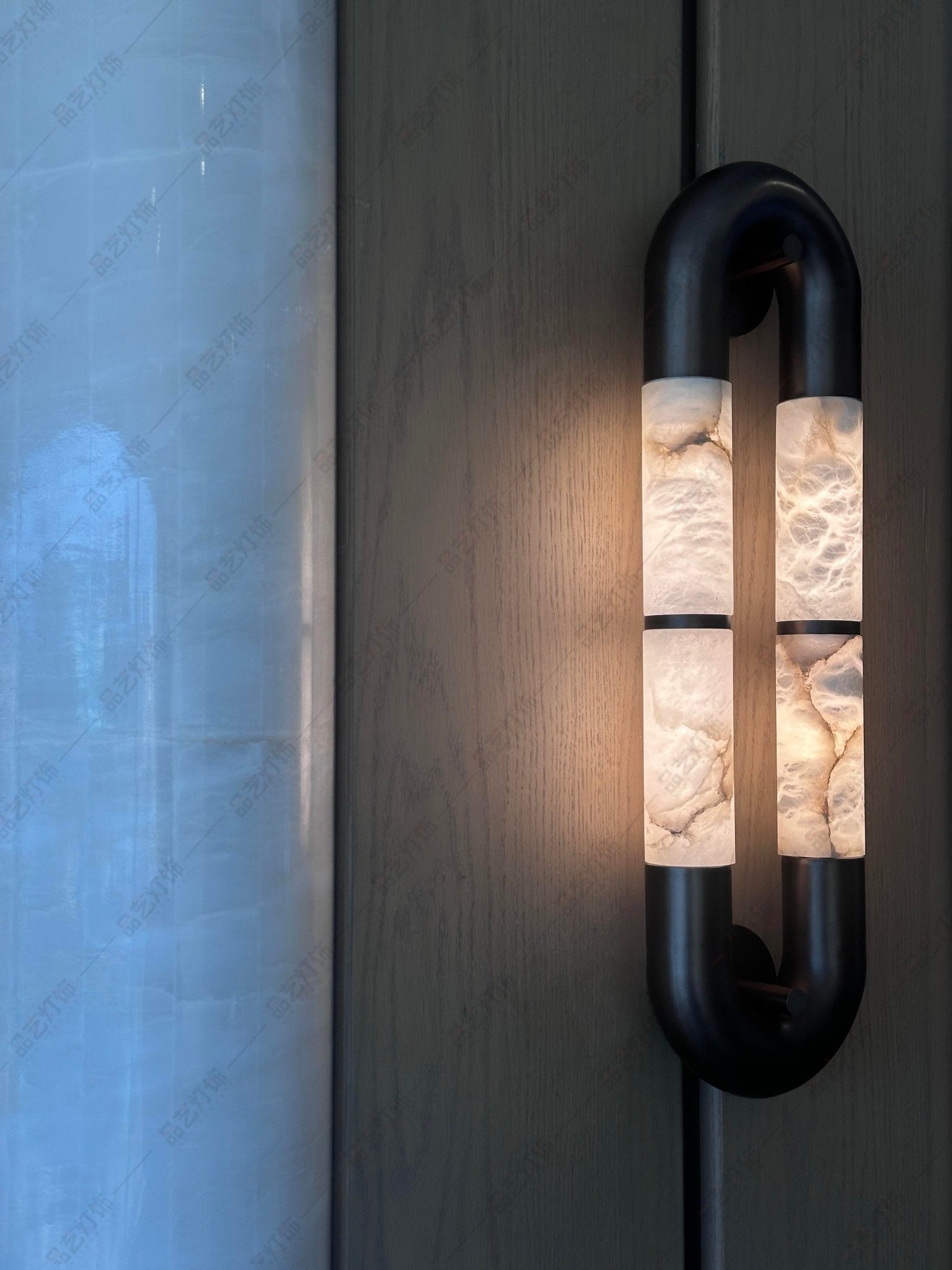 Настінний світильник Luma Arc Twin Alabaster