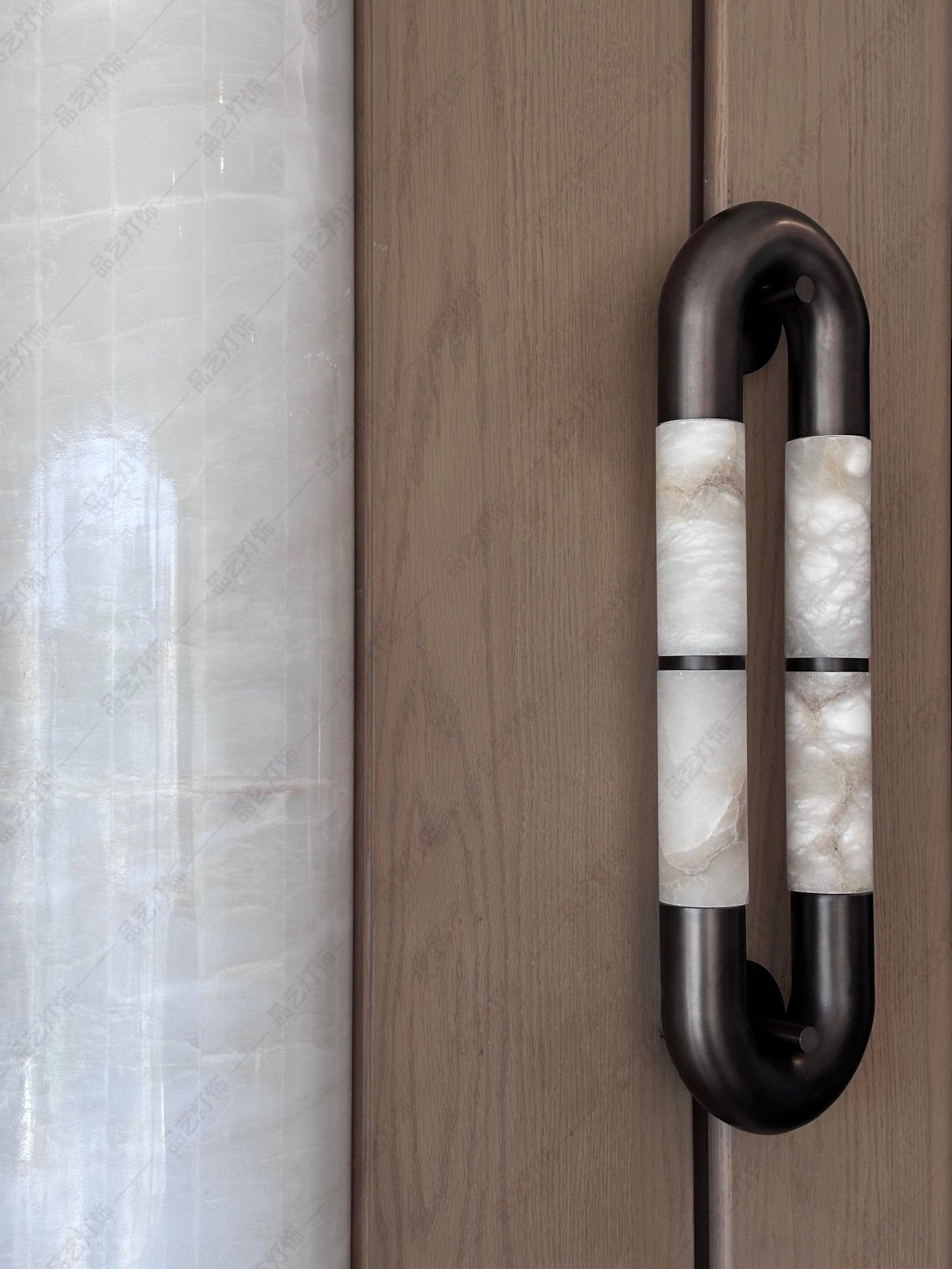 Настінний світильник Luma Arc Twin Alabaster