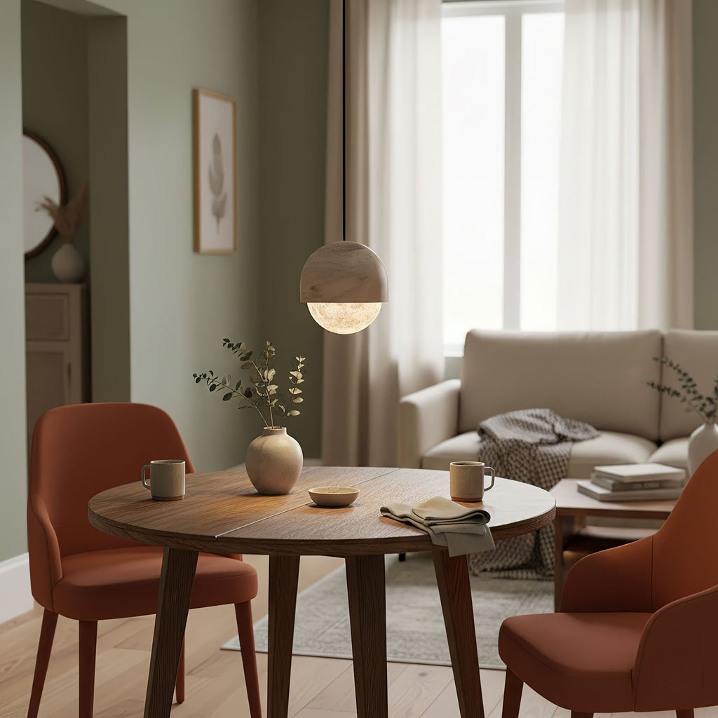 Підвісний світильник Lunar Dome Alabaster