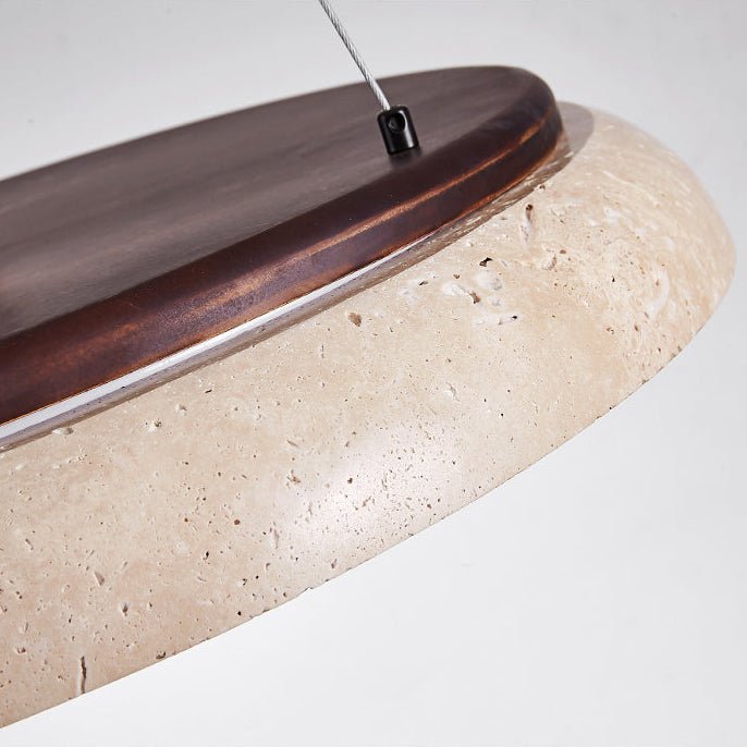 Підвісний світильник Lunar Disc Travertine