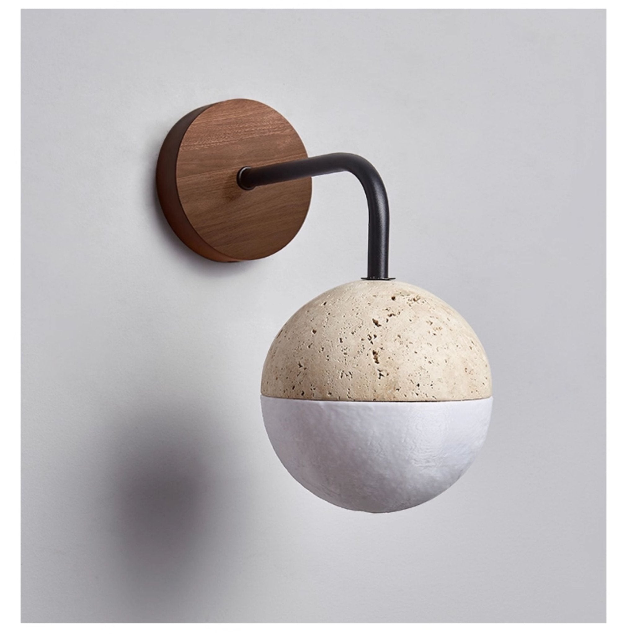 Lunar Stone Orb Sconce - Vakkerlight
