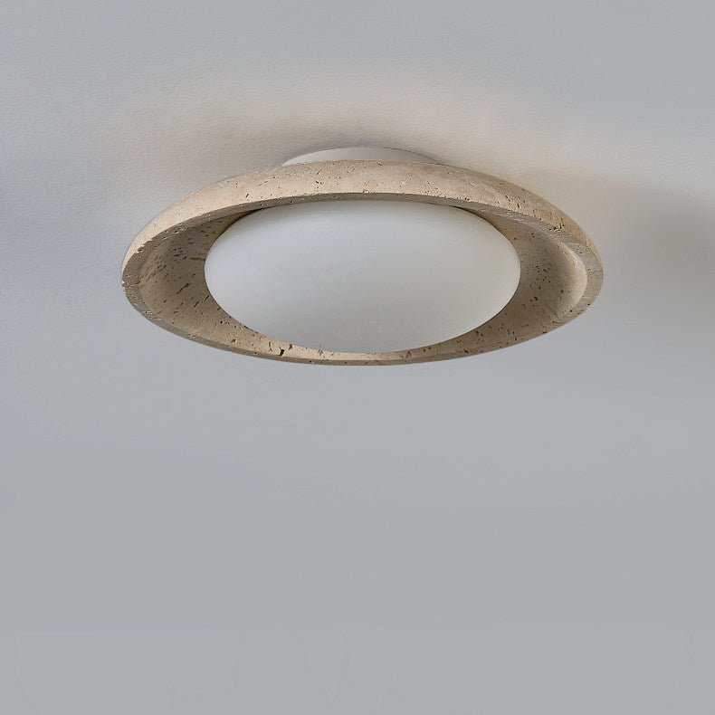 Lunara Yellow Travertine Ceiling Light - Vakkerlight