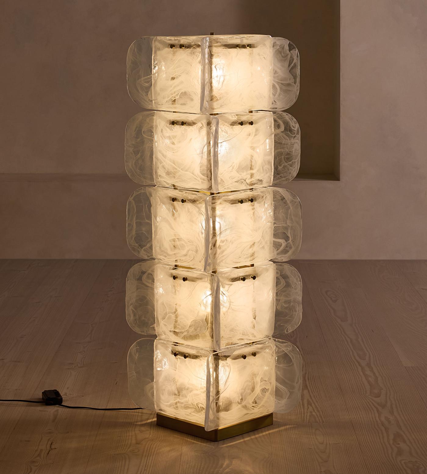Торшер Lush Glass Tower