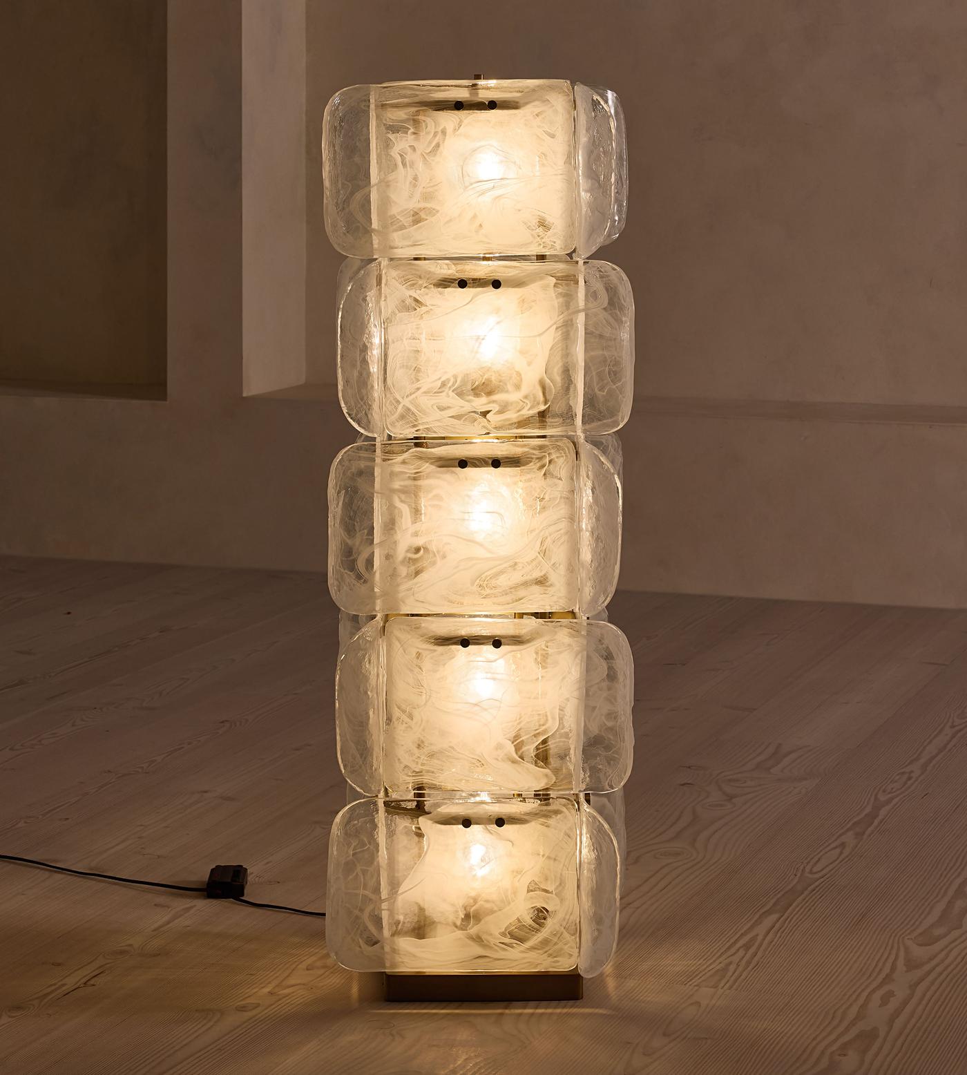 Торшер Lush Glass Tower
