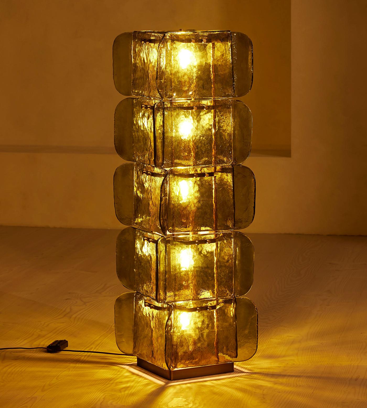 Торшер Lush Glass Tower