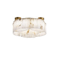 Luxe Alabaster Brass Ceiling Lamp - DEPRIMO