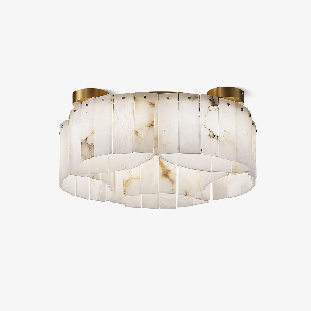 Розкішна стельова лампа Alabaster Brass