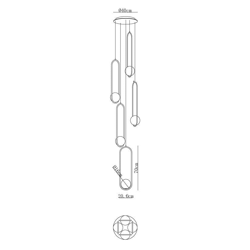 Mila Combination Chandelier - DEPRIMO