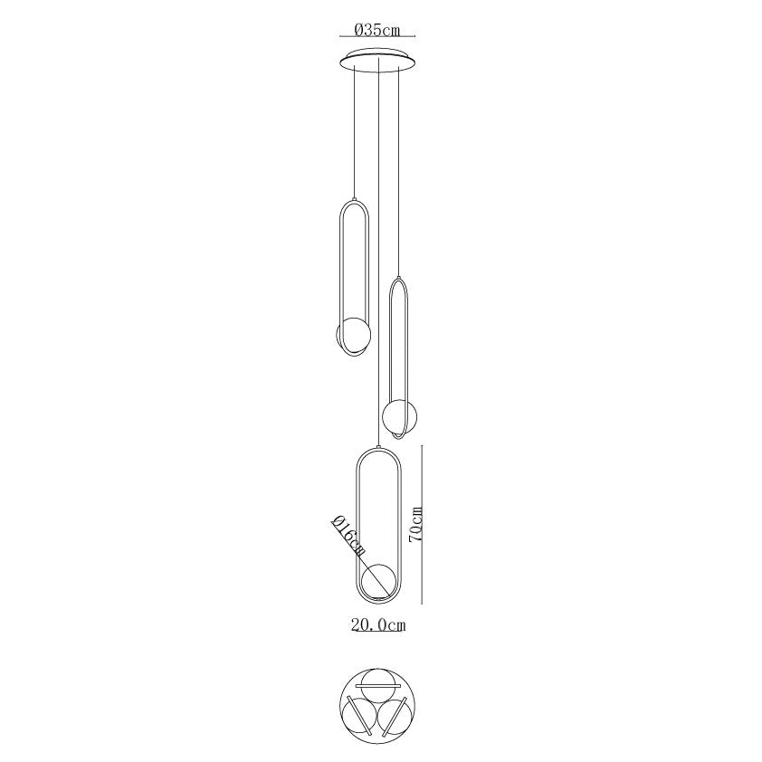 Mila Combination Chandelier - DEPRIMO