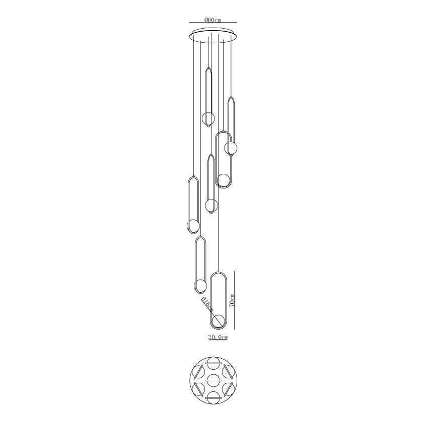 Mila Combination Chandelier - DEPRIMO