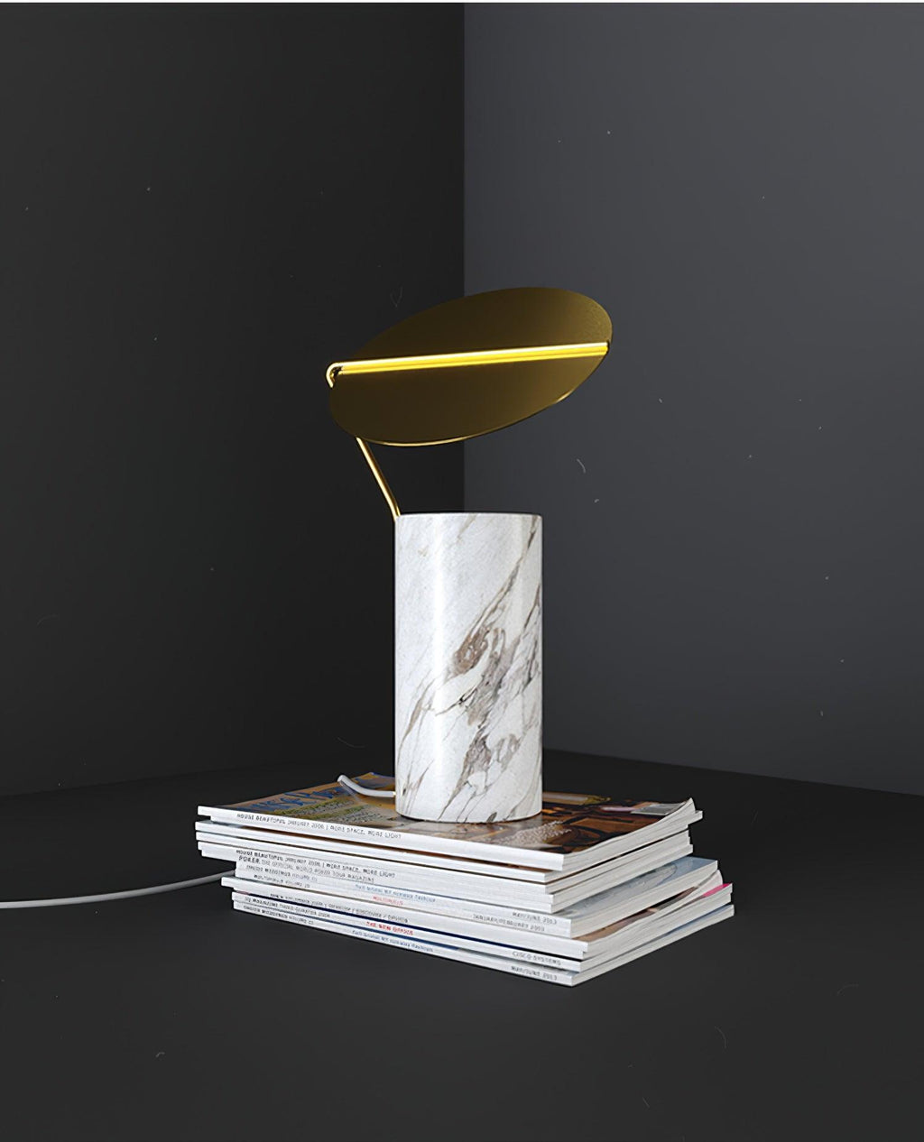 Metava Marble Coffee Table Lamp