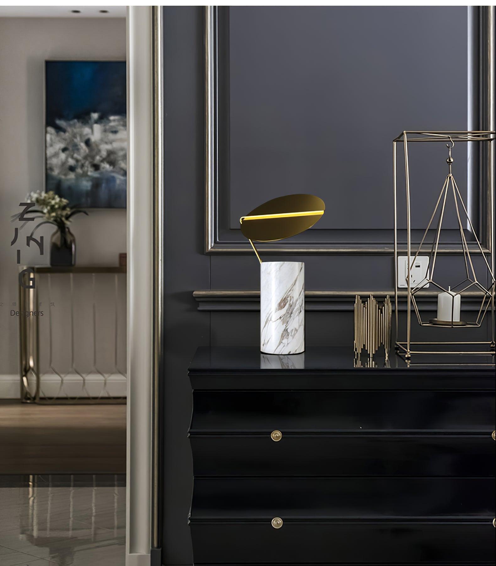Metava Marble Coffee Table Lamp