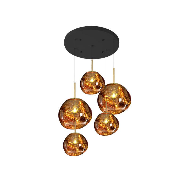 Multi Lava Round Pendant Lamp - DEPRIMO