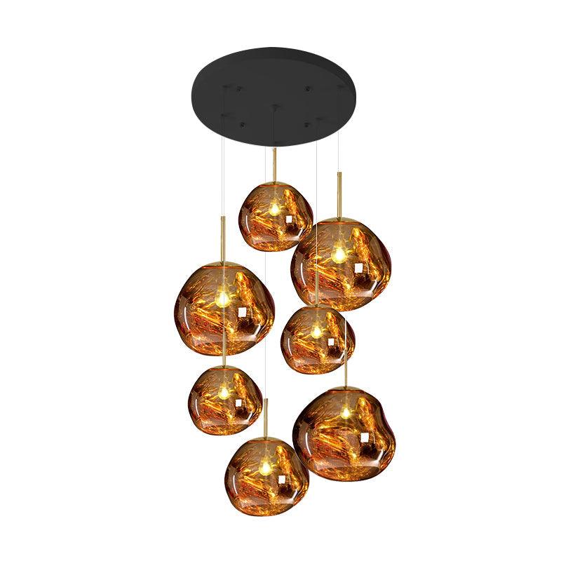 Multi Lava Round Pendant Lamp - DEPRIMO