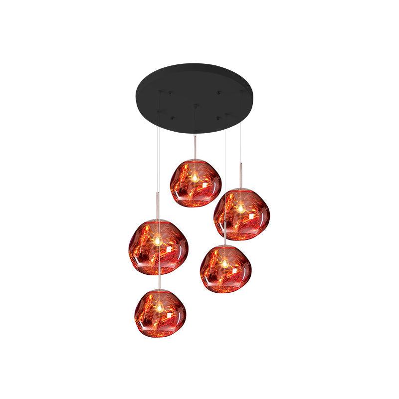 Multi Lava Round Pendant Lamp - DEPRIMO