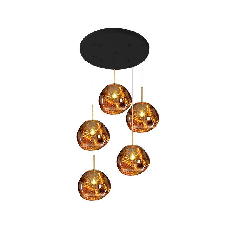 Multi Lava Round Pendant Lamp - DEPRIMO