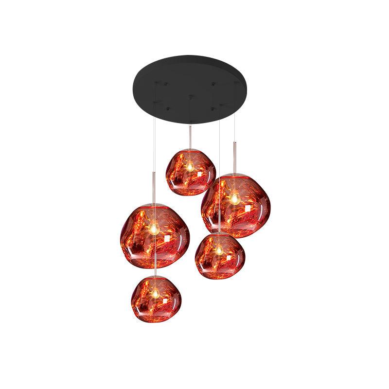Multi Lava Round Pendant Lamp - DEPRIMO