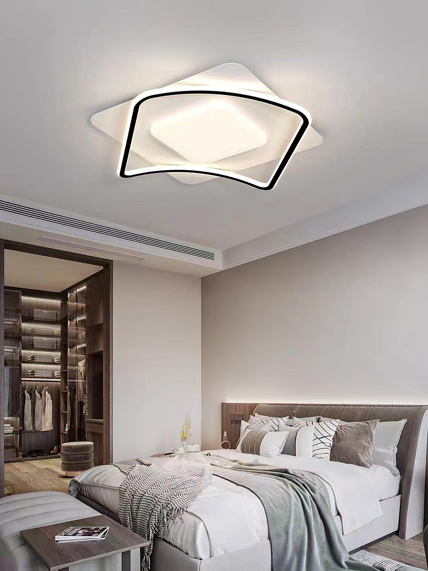 Мінімалістичний стельовий LED світильник Геометрія