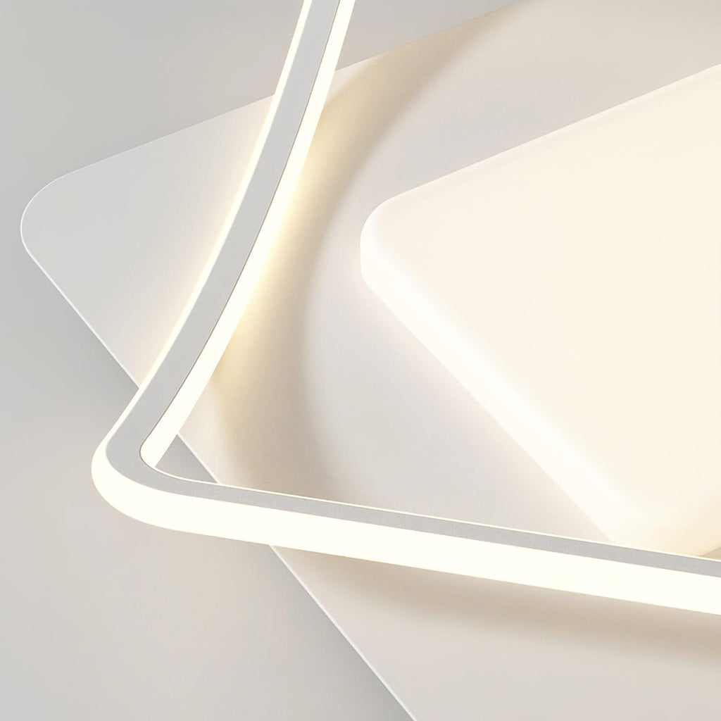 Мінімалістичний стельовий LED світильник Геометрія