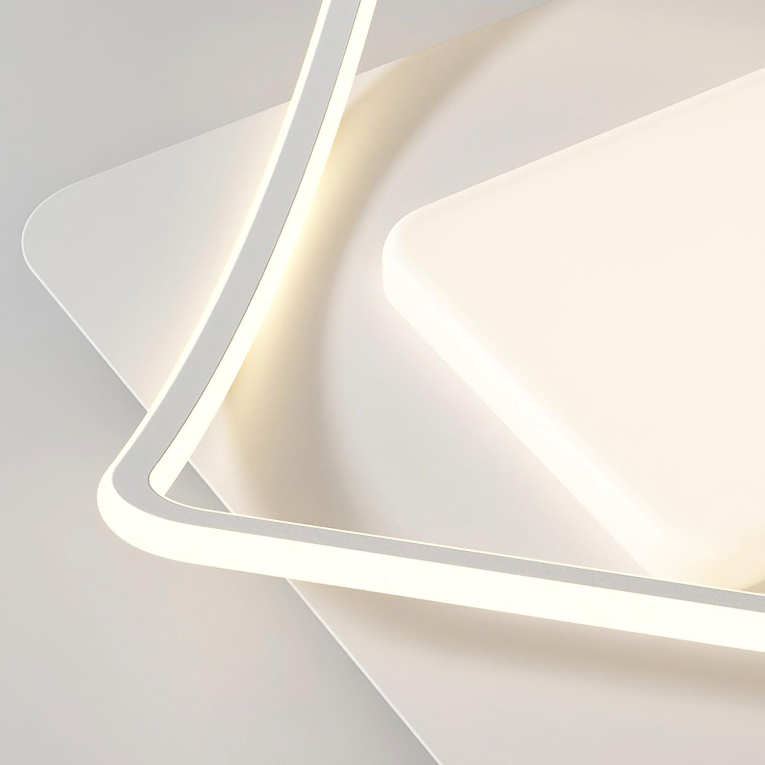 Мінімалістичний стельовий LED світильник Геометрія