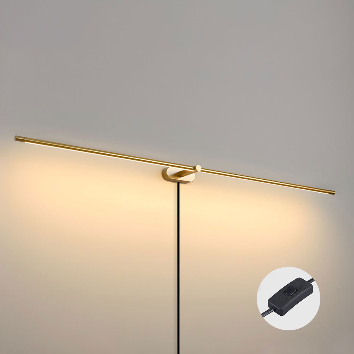 Minimalist Linear Plug - in Wall Lamp - DEPRIMO